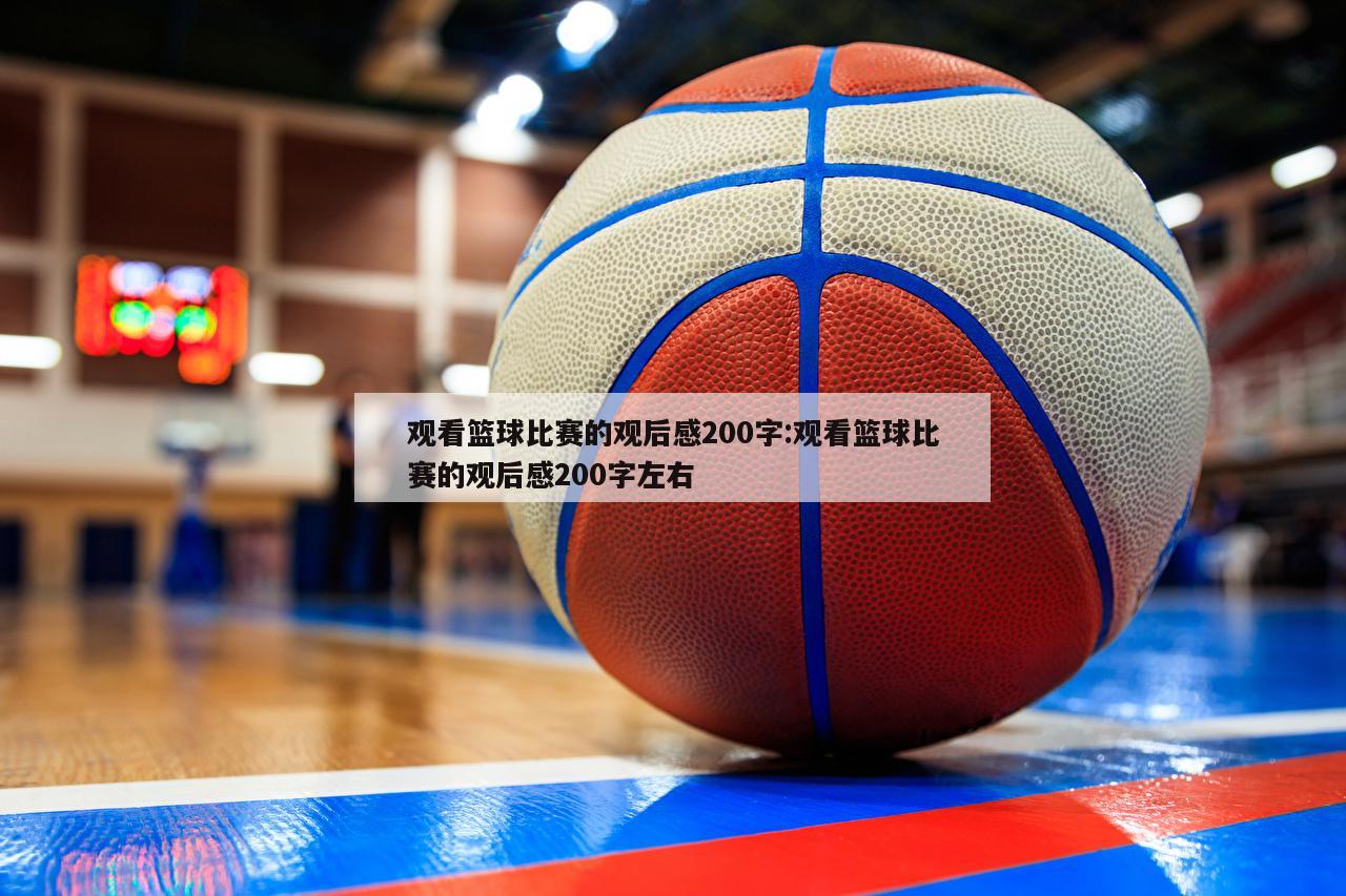 观看篮球比赛的观后感200字:观看篮球比赛的观后感200字左右
