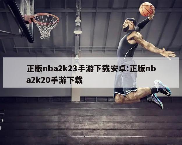正版nba2k23手游下载安卓:正版nba2k20手游下载