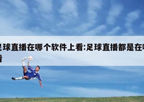 足球直播在哪个软件上看:足球直播都是在哪看