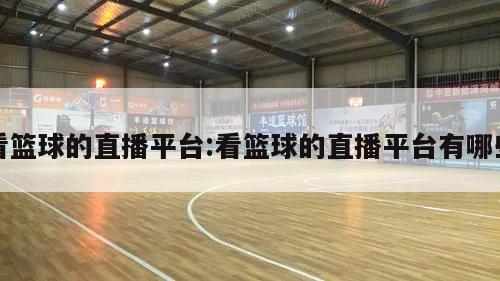 看篮球的直播平台:看篮球的直播平台有哪些