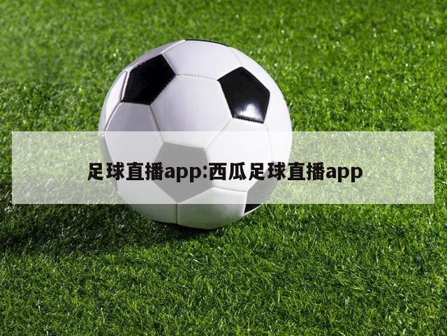 足球直播app:西瓜足球直播app