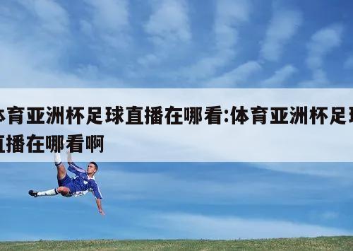 体育亚洲杯足球直播在哪看:体育亚洲杯足球直播在哪看啊